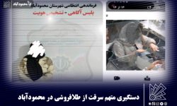 دستگیری متهم به سرقت از طلافروشی در محمودآباد