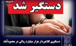 دستگیری کلاهبردار هزار میلیارد ریالی در محمودآباد