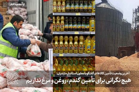 هیچ نگرانی برای تأمین گندم، روغن و مرغ نداریم