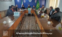 بررسی مشکلات خدمات بانک‌های نشاداران محمودآباد