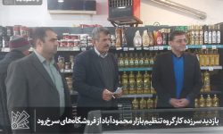 بازدید سرزده کارگروه تنظیم بازار محمودآباد از فروشگاه‌های سرخ‌رود 