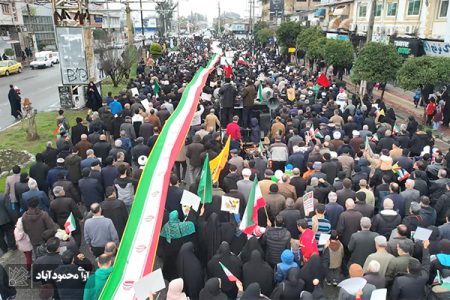 خروش مردم محمودآباد در ۲۲ بهمن