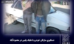 دستگيري سارقان خودرو با شلیک پليس در محمودآباد
